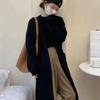 2025 Nuevo Estilo Holgado Perezoso Casual Más Fácil de Combinar Cárdigan de Punto Chaqueta Suéter de Otoño de Largo Medio para Mujer