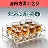 Estante Transparente de Acrílico Personalizado para Copas de Vino para Bar, Estante de Almacenamiento para Copas de Cóctel de 6 Agujeros, Estante para Vasos de Fiesta
