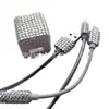 Cargador Apple Enchufe Cubierta Protectora de Diamante Pegatina Taladro Cubierta Protectora de Datos Cubierta Protectora de Cabezal de Carga Pegatina de 3 Piezas Taladro