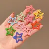 Pinza para el cabello de estrella de cinco puntas Dopamina Color Estrella Accesorios para el cabello de niña Tocado femenino Bebé Linda Princesa Pinza para el cabello de bebé