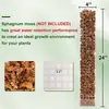 Pólo de Musgo coluna de musgo semicircular pólo de musgo coluna de suporte para plantas pólo para plantas trepadeiras pólo de musgo casco de tartaruga
