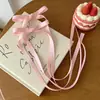 Pinza para el pelo de lazo estilo ballet súper de hadas, pinza lateral de chica dopamina, accesorio para el pelo de cinta francesa versátil con cinta
