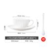 Juego de Tazas de Café de Porcelana Ósea Jingdezhen, Juego Sencillo Estilo Europeo para el Té de la Tarde, Tazas de Café para el Hogar con Platillo y Borde Dorado