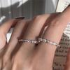 Anillo de perla para mujer, plata de ley 925, estilo frío, diseño de nicho, con costuras a juego, anillo de dedo de alta calidad y moderno.