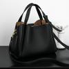 Bolsa de Mão Feminina de Couro Macio Bolsa Tote Cesta Feminina Bolsa de Ombro de Luxo Crossbody Versátil Bolsa Saco de Ombro