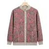 Nuevo Suéter de Punto Chaqueta para Personas de Mediana Edad y Mayores, Ropa de Invierno para Abuela, Top Grueso de Terciopelo, Ropa para Mamá, Ropa para Mamá