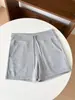 Shorts Feminino Lulu Cintura Alta com Cordão Verão 2026 Emagrecedor Versátil Cor Sólida Cintura Elástica Calça de Moletom Casual Linha A Hot Pants
