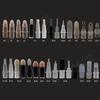 Tubo de rímel líquido transparente negro de 3 ml, botella de embalaje de pluma blanqueadora, botella para envasado de líquido de base, pluma de maquillaje tipo prensa