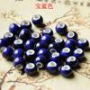 Contas de cerâmica coloridas acessórios de joias faça você mesmo Contas de cerâmica Jingdezhen contas redondas material de pulseira 8mm contas soltas