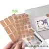 Adesivos de cortiça marrom estilo Muji, materiais de decoração para diário, cartões pequenos, materiais de embalagem, adesivos universais