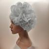 Aliexpress Amazon Nuevo Sombrero Africano Exagerado con Capa de Aire y Gran Diseño Floral Lateral, Sombrero Indio, Pañuelo para la Cabeza
