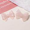 Pinza para el cabello con lazo acrílico en forma de corazón de Joker, color claro, para niña, accesorios para el cabello, pinza lateral, accesorios de joyería DIY, venta al por mayor