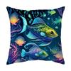 Almofada de água-viva sereia oceânica Amazon cross-border impresso fronha suprimentos para casa fronha psicodélica