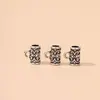 Hebilla de plata de Xizang colgante de collar hecho a mano diy aleación tendencia retro joyería cuerda de pulsera agujero para colgar cuentas de plata antiguas venta al por mayor