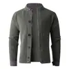 Suéter Cardigan para Hombre Estilo Chic Americano Patchwork Falso Dos Piezas Tejido de Punto de Alta Gama Perezoso Casual Deportivo Chaqueta de Pareja