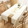 Toalha de Mesa Atmosférica, À Prova de Óleo, Impermeável, Resistente ao Calor, Lavável, Toalha de Mesa Retangular de PVC, Luxo Leve, Sensação de Alta Qualidade, Capa para Mesa de Centro