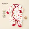 Ropa de bebé para primavera y otoño, pijama de algodón puro, mameluco, mameluco de mariposa para bebé, ropa estilo monje, mameluco para recién nacido, estilo para todas las estaciones