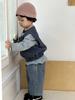 Chaleco Chaqueta de Otoño para Bebé 2026 Nuevo Otoño Estilo Coreano Ropa Infantil Conjunto de Sudadera y Jeans para Niños de Otoño