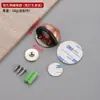 Batente de porta de aço inoxidável 304 com topo de tartaruga, sem furos, batente de porta magnético, batente de porta superior anticolisão, batente de porta semicircular