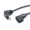 Cable de Datos Tipo-C de 90 Grados en Ángulo Recto Codo Arriba y Abajo Lado Hembra Tipo-C Doblez Lateral Cable de Datos de Carga Rápida PD