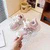 Tênis Dad Shoes Infantil Desenho Animado Fofo Casual para Corrida 2026 Primavera e Verão Novos Tendência Tênis de Malha para Meninas