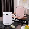 Caneca de Aço Inoxidável 304 de Camada Dupla Anti-Escaldante de Alto Valor com Tampa Copo de Água Universal Copo de Café para Estudante Copo para Beber