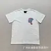 Camiseta Casual com Estampa de Letras para Comércio Exterior Synaworld Hip-Hop Estilo Americano Estampada Gola Redonda Manga Curta Top Camiseta Masculina Casal Estilo Europeu