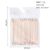 Palito de Laranja para Nail Art de Tamanho Múltiplo, Palito de Madeira para Nail Art, Ferramenta de Pontilhismo, Palito de Bambu, 100 Peças, Ferramenta de Nail Art Embossada