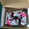 Patins em linha Maigu LE MiGao S7 usados para crianças, patins de roda inline para meninos e meninas, patins em linha ajustáveis para patinação freestyle