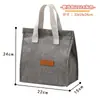Bolsa térmica para marmita grande capacidade para escola trabalho levar comida bolsa bento folha de alumínio espessa isolamento térmico bolsa de almoço de mão bolsa de almoço