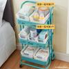Cesta de Armazenamento de Plástico para Carrinho de Bebê Caixa de Armazenamento de Brinquedos para Jardim de Infância Caixa de Armazenamento de Lanches para Mesa Cesta de Armazenamento para Organização de Armários