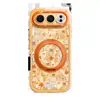 [Teñido de Arce Helado Otoño] Adecuado para Funda de Teléfono Móvil Honor 500Pro Soporte Giratorio 400P Hilo de Pluma Silicona 300 Nicho