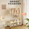 Perchero de pie para dormitorio, móvil, diseño simple de cactus, tendedero para balcón de apartamento de alquiler, soporte para barra de secado de ropa