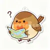 Pingente Chaveiro Acrílico Pisco-de-peito-ruivo Europeu Desenho Animado Criativo Presente Decoração de Mochila Mercadoria de Anime Transfronteiriça