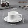 Caneca internacional, copo para café Americano gelado, conjunto de xícara e pires de cerâmica vintage, xícara de latte estilo europeu, copo de água de luxo leve