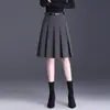 Elegante y chic falda midi plisada para mujer, nueva colección otoño 2026, de cintura alta, línea A que cubre las caderas, falda corta versátil y estilizada para mujer