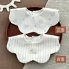 Clase a Toalla de Saliva para Bebé de Algodón Puro Impermeable de Doble Cara con Bolsillo para Saliva Babero para Recién Nacido Toalla de Saliva para Comer para Bebé Anti-Suciedad