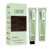 Creme Tingimento para Cabelos Qingyu Silk Tea Personalizado OEM à Base de Plantas Cobertura para Cabelos Grisalhos Fragrância Suave Tingimento Capilar Não Mancha