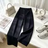 Pantalones anchos de algodón ultrasuave antiarrugas para mujer, nuevo estilo primavera y otoño 2026, tiro alto, adelgazantes, con caída, holgados, pantalones casuales de traje