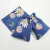 Impresso algodão e linho pacote de pano bolso estilo étnico saco de algodão com cordão saco de embalagem de jóias saco repelente de mosquitos atacado spot