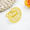 Europeu e Americano Transfronteiriço Mais Vendido Simples e Fashionable Vazado Floral Argolas para Guardanapo Argolas para Guardanapo Fivelas para Guardanapo Fabricantes Atacado