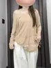 Blusa com Proteção Solar Conjunto de Duas Peças Solto Casual Preguiçoso Camiseta de Ombro Fino Verão Respirável Camisola Interna Colete para Mulheres
