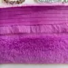 Tira de imitación de pelo de conejo estilo mejorado de 1 cm de ancho cinta de no tejido hecha a mano para bricolaje encaje accesorios para linterna de león danzante traje Tang Hanfu tira plana
