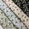 Tela jacquard floral Mori azul claro flor pequeña fresco primavera y otoño vestido bolsos tela jacquard teñida en hilo