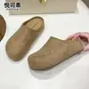 Sandálias Birkenstock Originais de Couro Retrô Slip-on Versáteis com Solado Grosso para Mulheres 2026 Outono Novo Estilo Aumentadoras de Altura Casuais Mules Fechadas