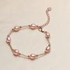 Pulsera de Perlas Auténticas Perlas de Agua Dulce Pulsera de Moda de Bambú Transfronteriza para Mujer Suministro de Puesto Callejero Origen Venta al por Mayor Natural