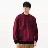 Ropa para Hombre Fengshe / Sudadera pesada de 360 g con cuello redondo y bolsillo en el pecho, diseño de doble cuello estilo americano, manga larga casual holgada para hombre