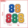 En stock Toalla de Letras de Doble Capa Bordado Parche de Insignia Bordada Pegatina de Tela Accesorios para Ropa Accesorios Suministro Directo de Fábrica