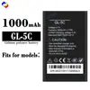 Adequado para bateria de celular G-tide GL-5C, placa de carregamento rápido durável nova 1000mAh, atacado de fábrica para comércio exterior