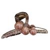 Elegante Pinza de Perlas Mediana Pinza de Tiburón para Cabello Pinza para el Cabello para Mujer 2025 Nuevo Accesorio para el Cabello para la Parte Posterior de la Cabeza
